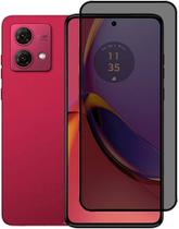 Capa Transparente + Película Fosca Privacidade + Película De Câmera Para Motorola G84