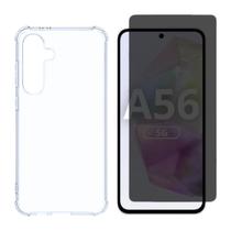 Capa Transparente + Película Gel Privativa Compatível Para Samsung A56