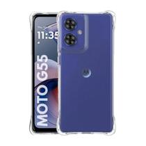 Capa Transparente + Película Gel Privativa Para Moto G55 5G