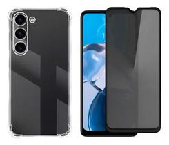 Capa Transparente + Película Privacidade Fosca para Samsung Galaxy A25 5g Capa Transparente + Película Privacidade Fosca para Samsung Galaxy A25 5g