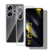 Capa Transparente + Película Privativa Compatível Poco F6