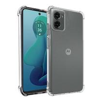 Capa Transparente + Película Privativa Vidro Para Moto G05