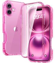 Capa Transparente Rosa Diaclara para iPhone 16 (6.1")