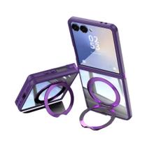 Capa Transparente TPU PC 360 graus Capa De Telefone Com Suporte Magnético Giratório Para Samsung