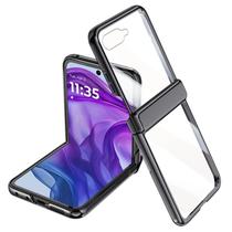 Capa transparente YQODSZ Motorola Razr 2024 com proteção de dobradiça Capa transparente YQODSZ Motorola Razr 2024 com proteção de dobradiça