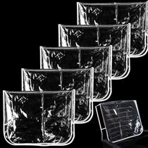 Capa traseira de cadeira Capa de cadeira de salão de plástico transparente 5 peças