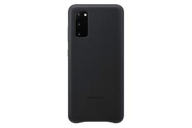 Capa Traseira em Couro para Samsung Galaxy S20 - Preta