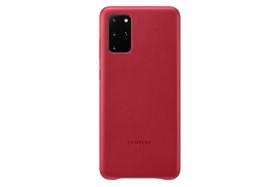 Capa Traseira em Couro Vermelha para Samsung Galaxy S20+ Plus Capa Traseira em Couro Vermelha para Samsung Galaxy S20+ Plus