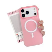 Capa Traseira Fosca De Silicone E PC Rígido Translúcido Para iPhone 17 16 15 14 13 12 11 pro Max