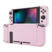 Capa traseira para Nintendo Switch ExtremeRate PlayVital - rosa Capa traseira para Nintendo Switch ExtremeRate PlayVital - rosa