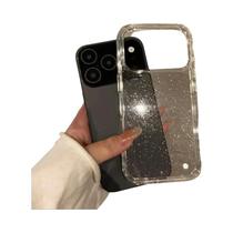 Capa Traseira Transparente Antichoque Com Glitter Para iPhone 17 pro Max