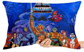 Capa Travesseiro fronha com ziper 50x70 He Man todos personagens