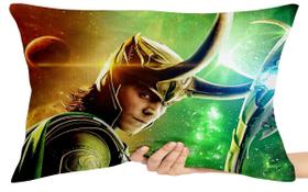 Capa Travesseiro fronha com ziper 50x70 Loki cetro