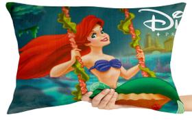 Capa Travesseiro fronha com ziper 50x70 Pequena Sereia balanço