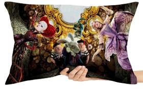 Capa Travesseiro fronha com ziper 50x70 Rainhas, gêmeos e Lebre maluca