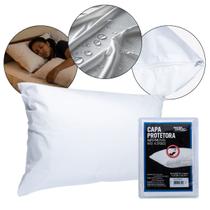Capa Travesseiro Impermeável Comfort Soft Anti-Umidade E Respirável