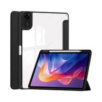 Capa Trifold Para Redmi Pad 2 De 11 Polegadas 2025 Em Couro PU Transparente Com Suporte Para Lápis