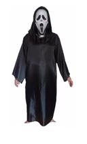 Capa Túnica do Pânico Adulto Festas Fantasia da Morte Carnaval Halloween C/ Máscara