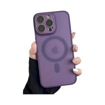 Capa Ultra Fina Matte Magnética Transparente Compatível Com Carregamento Sem Fio Para iPhone Com