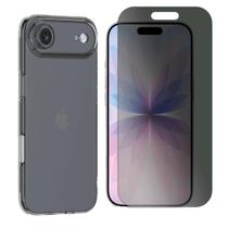 Capa Ultra Slim Para iPhone 17 Air + Pelicula Privacidade Cor:Preto