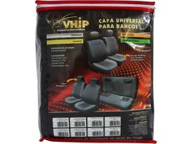 Capa universal banco cinza vhip universal cinza c/ 4 apoios de cabeça