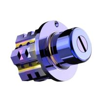 Capa Universal De Chave Em Alumínio Azul Para Moto, Carro, ATV - Hexagonal E Pentagonal