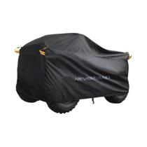 Capa Universal Para Quadriciclo ATV Moto Scooter Kart Preta E Prata 190T Impermeável M L XL XXL XXXL