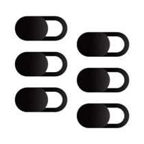 Capa Universal Para Webcam Preta Com Deslizamento Magnético Para Laptop PC Macbook Tablet 6PCS