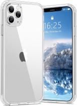Capa Vakoo para iPhone 11 Pro Max Transparente Anti-Amarelamento, Traseira Rígida, Proteção Militar contra Quedas, Compatível com Carregamento Sem Fio - Transparente