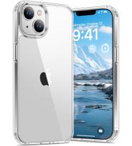 Capa Vakoo para iPhone 14 Transparente Antiamarelamento, Traseira Rígida, Proteção Militar contra Quedas, Compatível com Carregamento Sem Fio Capa Vakoo para iPhone 14 Transparente Antiamarelamento, Traseira Rígida, Proteção Militar contra Quedas, Compatível com Carregamento Sem Fio