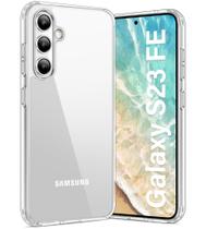 Capa Vakoo para Samsung Galaxy S23 FE 5G Transparente Anti-Amarelamento, Traseira Rígida, Proteção Militar contra Quedas, Compatível com Carregamento Sem Fio