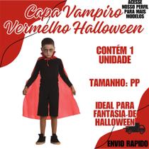 Capa Vampiro Vermelha Halloween Fantasia Festa Capa Vampiro Vermelha Halloween Fantasia Festa