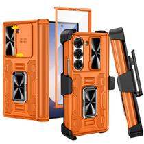 Capa VEGO com suporte, suporte magnético de anel de 360 para Galaxy Z Fold 6 Orange