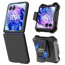 Capa VEGO para Motorola Razr Plus 2024 com clipe de cinto e protetor de tela