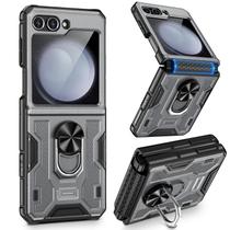 Capa VEGO para Samsung Galaxy Z Flip 5 com protetor de tela e anel