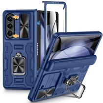 Capa VEGO para Samsung Galaxy Z Fold 5 - Com Proteção de Dobradiça Azul