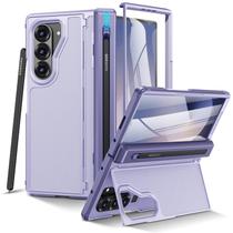 Capa VEGO para Samsung Galaxy Z Fold 6 com suporte Spen roxa