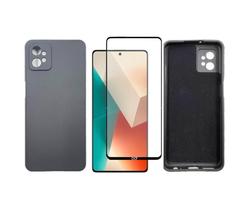 Capa Veludo + Película 3D Compatível Para Redmi Note 13 Pro+