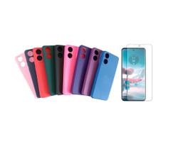 Capa Veludo + Película Hidrogel Compatível Para Moto G04