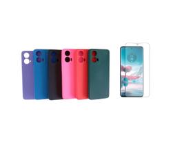 Capa Veludo + Película Hidrogel Compatível Para Moto G24 Capa Veludo + Película Hidrogel Compatível Para Moto G24