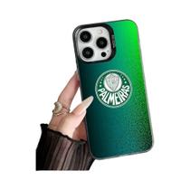 Capa Verde Para iPhone Apple 11 12 13 14 15 16 pro Max plus Com Design P-Palmeiras - NONE