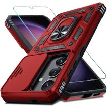 Capa Vermelha Janmitta para Samsung Galaxy S25/S24