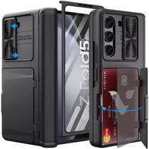 Capa Vihibii para Samsung Galaxy Z Fold 5 com Suporte para Cartão Capa Vihibii para Samsung Galaxy Z Fold 5 com Suporte para Cartão
