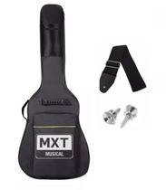 Capa Violão Semi-Luxo 5mm c/ Alça e Bolso MXT + Correia Capa Violão Semi-Luxo 5mm c/ Alça e Bolso MXT + Correia
