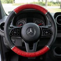 Capa Volante Mercedes Sprinter Cromada Relevo 42cm material sintético PVC Premium Capa Volante Mercedes Sprinter Cromada Relevo 42cm material sintético PVC Premium