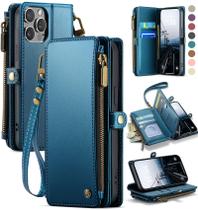 Capa Wallet Defencase para iPhone 12/Pro - Azul Escuro Capa Wallet Defencase para iPhone 12/Pro - Azul Escuro