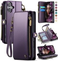 Capa Wallet Defencase para iPhone 16 - Roxa Capa Wallet Defencase para iPhone 16 - Roxa