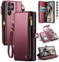 Capa Wallet Defencase para Samsung Galaxy S23 Ultra - Cor Vinho Capa Wallet Defencase para Samsung Galaxy S23 Ultra - Cor Vinho