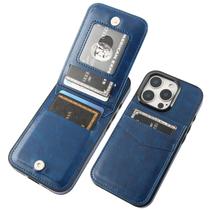 Capa Wallet KIHUWEY compatível com iPhone 16 Pro 6.3 azul