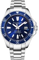 Capa Watch Stuhrling Original Pro Dive 42 mm para homens azul Capa Watch Stuhrling Original Pro Dive 42 mm para homens azul